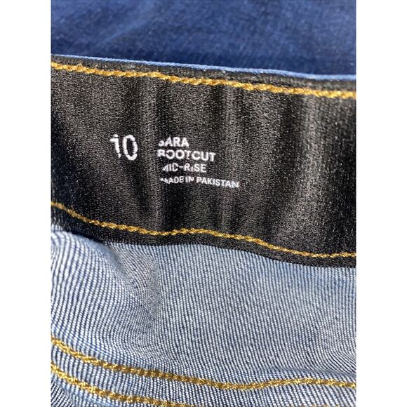 Liz Claiborne Jeans Women's Size 10 Bootcut MidRise Stretch Dark Wash Classic - Picture 4 of 8